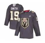 Men's Vegas Golden Knights #19 Reilly Smith Grey Latino Heritage Night Stitched Hockey Jersey