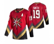 Men's Vegas Golden Knights #19 Reilly Smith Red 2020-21 Reverse Retro Alternate Hockey Jersey