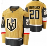 Men's Vegas Golden Knights #20 Stephenson Fanatics Branded Gold 2020-21 Alternate Premier Breakaway Player Jersey