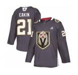 Men's Vegas Golden Knights #21 Cody Eakin Grey Latino Heritage Night Stitched Hockey Jersey