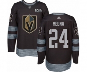 Men's Vegas Golden Knights #24 Jaycob Megna Authentic Black 1917-2017 100th Anniversary Hockey Jersey