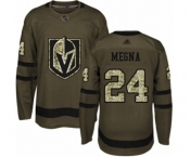 Men's Vegas Golden Knights #24 Jaycob Megna Authentic Green Salute to Service Hockey Jersey