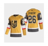 Men's Vegas Golden Knights #26 Paul Stastny 2020-21 Authentic Player Alternate Stitched Hockey Jersey Gold