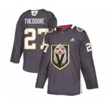 Men's Vegas Golden Knights #27 Shea Theodore Grey Latino Heritage Night Stitched Hockey Jersey
