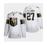 Men's Vegas Golden Knights #27 Shea Theodore White Golden Edition Limited Stitched Hockey Jersey