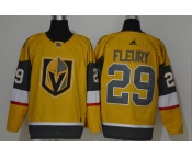 Men's Vegas Golden Knights #29 Marc-Andre Fleury Authentic Golden 2020 Hockey Jersey