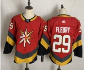 Men's Vegas Golden Knights #29 Marc-Andre Fleury Authentic Red Hockey Jersey