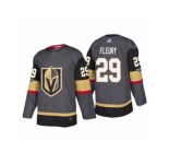 Men's Vegas Golden Knights #29 Marc-Andre Fleury Steel Grey 2017-2018 Season Jersey
