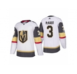 Men's Vegas Golden Knights #3 Brayden McNabb White 2017-2018 Season Jersey