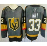 Men's Vegas Golden Knights #33 Adin Hill Gray Authentic Jersey