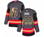 Men's Vegas Golden Knights #40 Garret Sparks Authentic Black Drift Fashion Hockey Jersey
