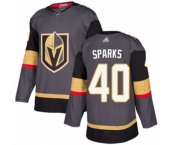Men's Vegas Golden Knights #40 Garret Sparks Premier Gray Home Hockey Jersey