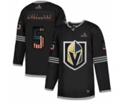 Men's Vegas Golden Knights #5 Deryk Engelland Black USA Flag Limited Hockey Jersey