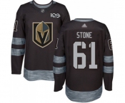 Men's Vegas Golden Knights #61 Mark Stone Authentic Black 1917-2017 100th Anniversary Hockey Jersey