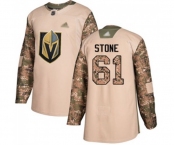 Men's Vegas Golden Knights #61 Mark Stone Authentic Camo Veterans Day Practice Hockey Jersey