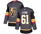 Men's Vegas Golden Knights #61 Mark Stone Authentic Gray Home Hockey Jersey