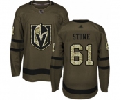 Men's Vegas Golden Knights #61 Mark Stone Authentic Green Salute to Service Hockey Jersey
