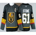 Men's Vegas Golden Knights #61 Mark Stone Gray Authentic Jersey