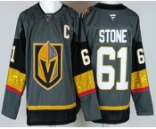 Men's Vegas Golden Knights #61 Mark Stone Gray Authentic Jersey