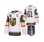 Men's Vegas Golden Knights #61 Mark Stone White 2023 Stanley Cup Final Stitched Jersey