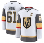 Men's Vegas Golden Knights #61 Mark Stone White 2024-25 Away Stitched Hockey Jersey