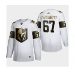 Men's Vegas Golden Knights #67 Max Pacioretty White Golden Edition Limited Stitched Hockey Jersey
