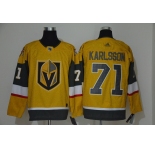 Men's Vegas Golden Knights #71 William Karlsson Authentic golden 2020 Hockey Jersey