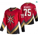 Men's Vegas Golden Knights #75 Ryan Reaves Authentic Red Retro Hockey Jersey