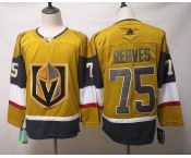 Men's Vegas Golden Knights #75 Ryan Reaves Authentic golden 2020 Hockey Jersey