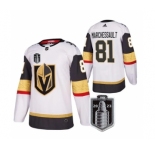 Men's Vegas Golden Knights #81 Jonathan Marchessault White 2023 Stanley Cup Final Stitched Jersey