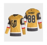 Men's Vegas Golden Knights #88 Nate Schmidt 2020-21 Authentic Player Alternate Stitched Hockey Jersey Gold
