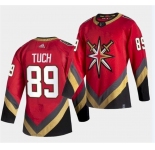 Men's Vegas Golden Knights #89 Alex Tuch Authentic Red Retro Hockey Jersey