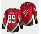 Men's Vegas Golden Knights #89 Alex Tuch Authentic Red Retro Hockey Jersey