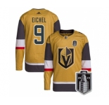 Men's Vegas Golden Knights #9 Jack Eichel Gold 2023 Stanley Cup Final Stitched Jersey