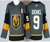 Men's Vegas Golden Knights #9 Jack Eichel Gray Authentic Jersey