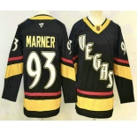 Men's Vegas Golden Knights #93 Mitch Marner Black Reverse Retro Authentic Jersey