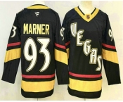 Men's Vegas Golden Knights #93 Mitch Marner Black Reverse Retro Authentic Jersey