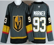 Men's Vegas Golden Knights #93 Mitch Marner Gray Authentic Jersey