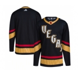 Men's Vegas Golden Knights Blank Black 2022-23 Reverse Retro Stitched Jersey