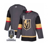 Men's Vegas Golden Knights Blank Gray 2023 Stanley Cup Champions Stitched Jersey