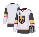 Men's Vegas Golden Knights Blank White 2023 Stanley Cup Final Stitched Jersey
