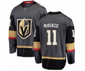Vegas Golden Knights #11 Curtis McKenzie Authentic Black Home Fanatics Branded Breakaway NHL Jersey