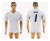 Real Madrid #1 Navas Marine Environmental Protection Home Soccer Club Jersey 1