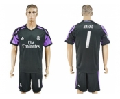 Real Madrid #1 Navas Sec Away Soccer Club Jersey