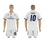 Real Madrid #10 Modric Home Soccer Club Jersey