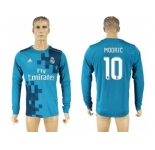 Real Madrid #10 Modric Sec Away Long Sleeves Soccer Club Jersey