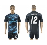 Real Madrid #12 Marcelo Away Soccer Club Jersey 4