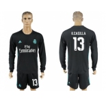 Real Madrid #13 K.Casilla Away Long Sleeves Soccer Club Jersey