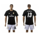 Real Madrid #13 K.Casilla Black Goalkeeper Soccer Club Jersey 1