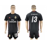 Real Madrid #13 K.Casilla Black Goalkeeper Soccer Club Jersey